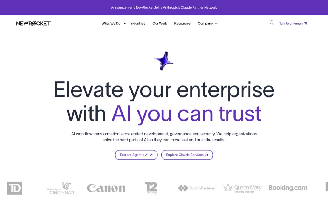 NewRocket homepage