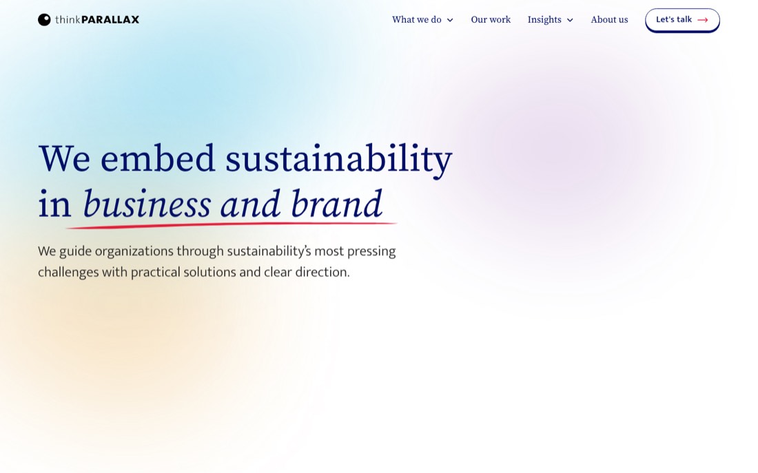 ThinkParallax homepage